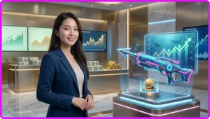 Các loại súng bắn cá phổ biến trong game ocean shooter được trưng bày dưới nước