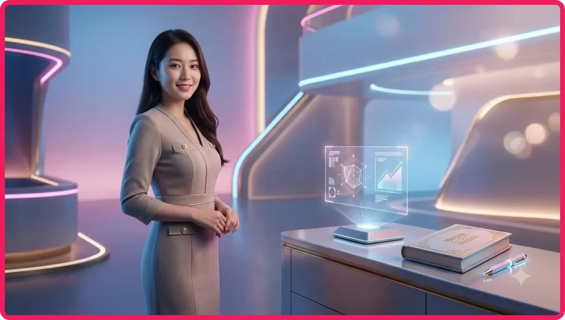 Luật baccarat cơ bản – bàn chơi với khu vực đặt cược Player và Banker, lá bài và chip casino