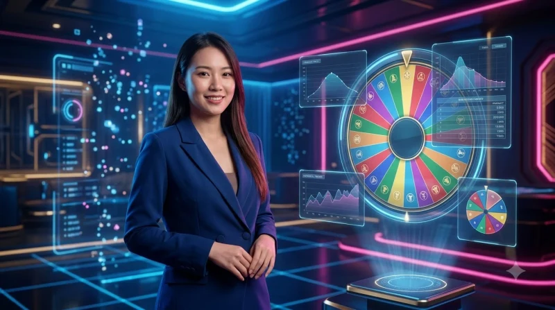 Minh họa bàn spinning wheel game TG88 với giao diện vòng quay và các khu vực cược chính