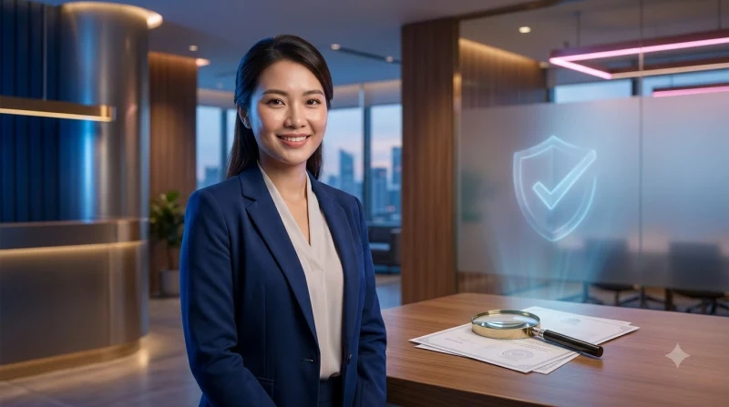 Người dùng kiểm tra cảnh báo bảo mật trên điện thoại khi truy cập website