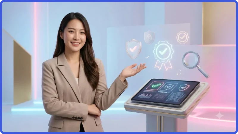 Người dùng kiểm tra cảnh báo bảo mật trên điện thoại khi truy cập website